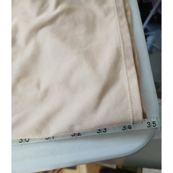 Bali Studio Nude Lace Trim Slip Dress Womens SM Minimalist Y2K Neutral Ballet - Picture 6 of 7